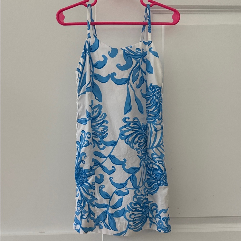 Girls Lilly Pulitzer (5) Blue & White Floral Sundress